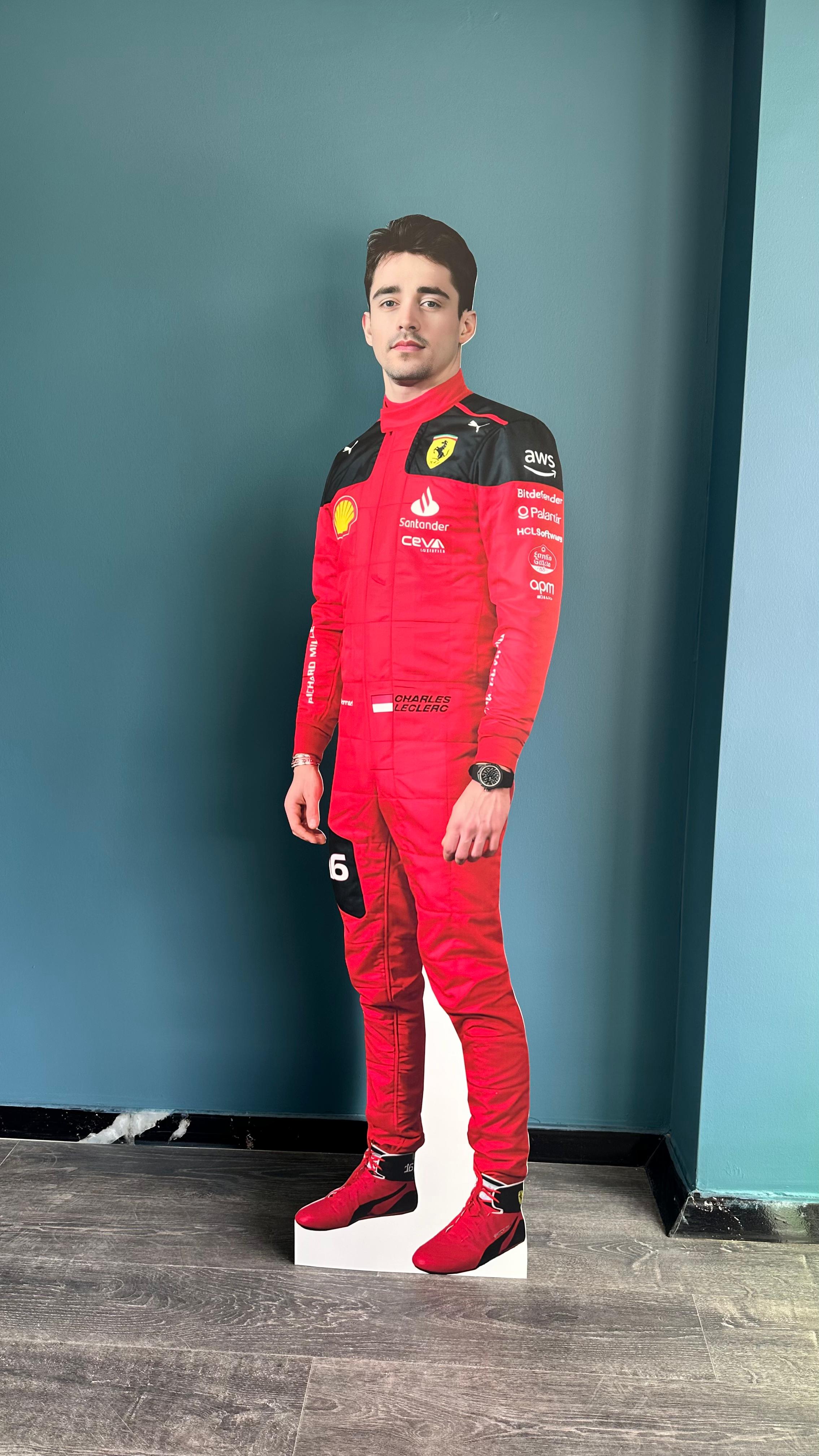 Charles Leclerc Cardboard Cutout Model Standee F1 Pilot Charles Leclerc Race Car Driver